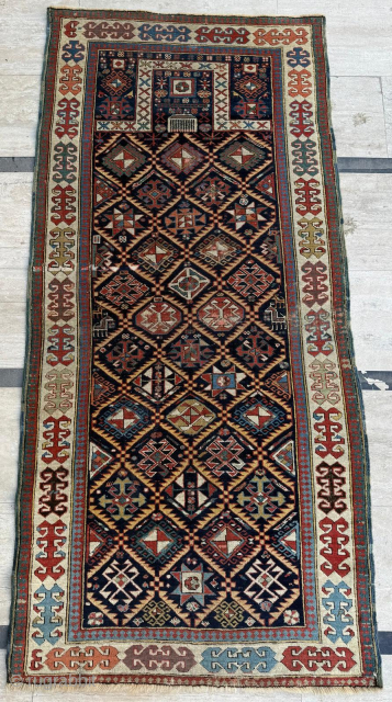Circa 1860 Akstafa Prayer Rug. Size 87 x 182 cm. Please send me direct mail.
emreaydin10@icloud.com
Instagram - @emreaydinrug