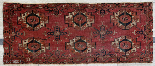 Early 19th Century Turkman Tekke Torba
Size 47 x 119 cm.
Please send me direct mail

emreaydin10@icloud.com

Instagram - @emreaydinrug                 