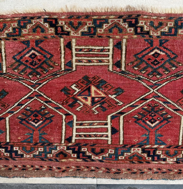 Mid 19th century Ersari Torba, size 45 x 137 cm. Please send me direct mail.
emreaydin10@icloud.com
Instagram - @emreaydinrug 1