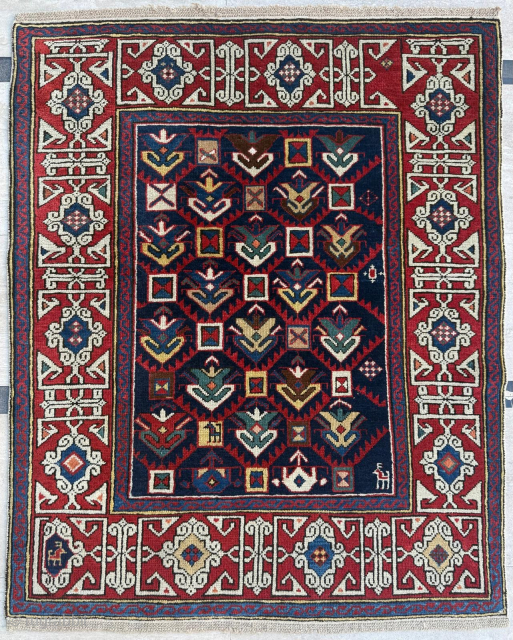 Late 19th Century Caucasian Shirvan Rug. A small rug with close to square measurements. Great Condition. Size 91 x 110 cm. Please send me direct mail.

emreaydin10@icloud.com 

Instagram - @emreaydinrug 

My mobile -  ...