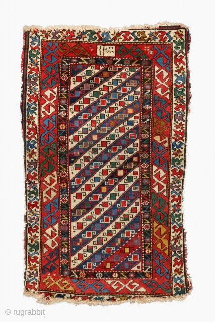 Dated Caucasian Gendje Rug. Rare Size. Size 78 x 123 cm. Please send me directly mail. emreaydin10@icloud.com                