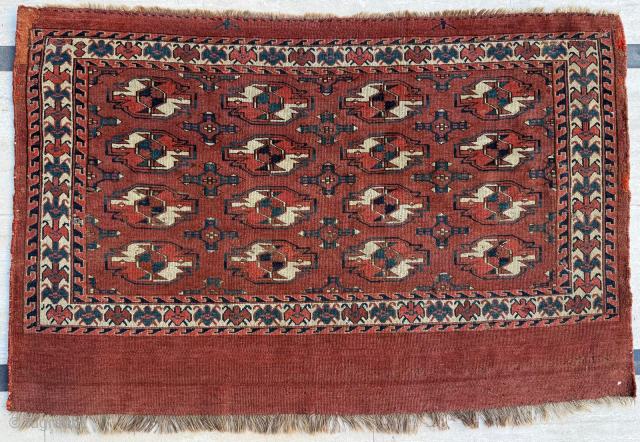 Mid 19th century Yomud Chuval. Size 76 x 120 cm. Please send me direct mail. 

emreaydin10@icloud.com

Instagram - @emreaydinrug               