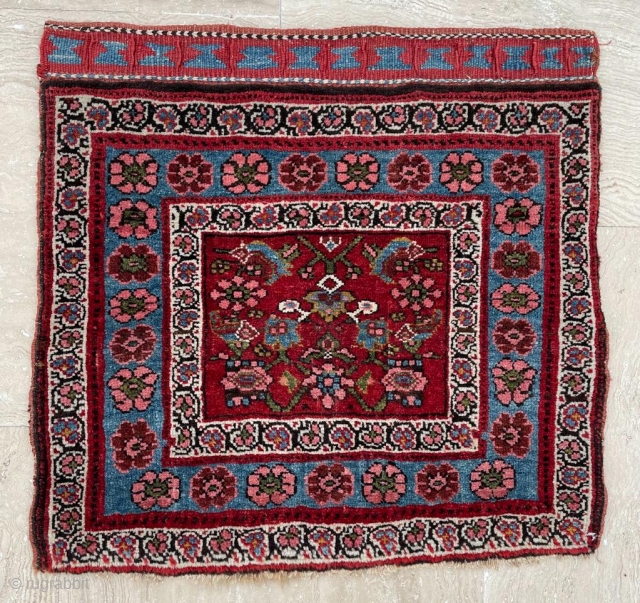 Late of the 19th Century Persian Bidjar Bagface size 52x56 cm. Please send me directly mail. emreaydin10@icloud.com                
