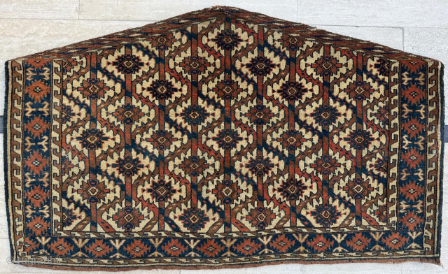 Circa 1880 Yomud Asmalyk. Size 73 x 120 cm. Please send me direct mail. 

emreaydin10@icloud.com

Instagram - @emreaydinrug
                