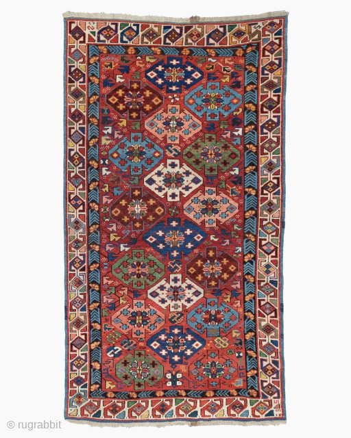 Colorful geometric tribal looking  Caucasian Shirvan rug from the late 19th century. Size 97x147 cm. Please send me directly mail. emreaydin10@icloud.com           