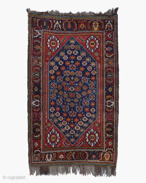 Late 19th Century Persian Khamseh Rug
Size : 135×220 cm 
please send me directly mail emreaydin10@icloud.com                  