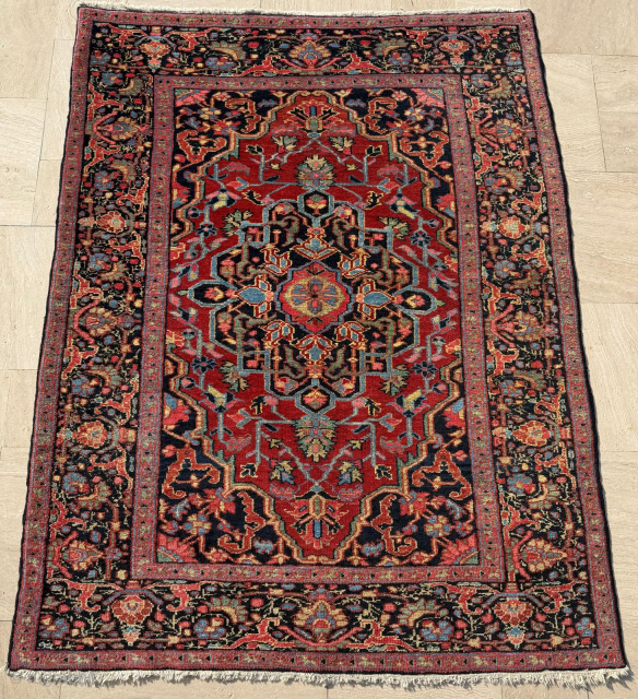 Late 19th century Persian Heriz Rug. Great Condition. Size 141 x 182 cm. Please send me direct mail.

emreaydin10@icloud.com

Instagram - @emreaydinrug             