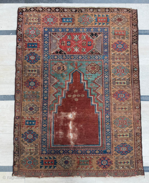 Anatolian Konya Karapinar Prayer Rug, Circa 1850, size 111x152 cm. Please send me directly mail.
emreaydin10@icloud.com
0090+ 544 374 10 98              
