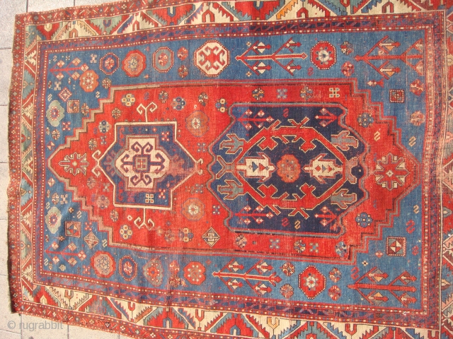 interested to know age and value
kazak - worn condition.                        