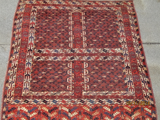 Yomut engsi, 19 century, with great design features, and nice colors                      