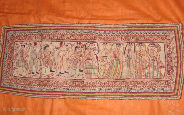 This is Bengal Kantha belongs to shantinekatan as it is famous for its cultural background                  