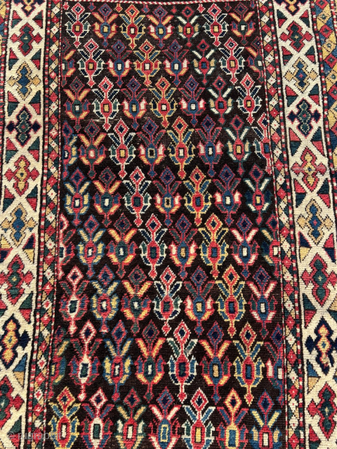 Circa 1870 Caucasian Rug. Size : 107 x 220 cm