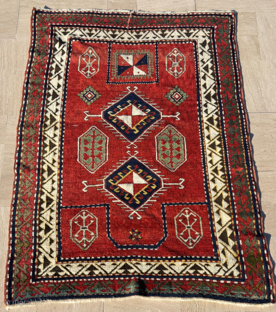 Mid 19th Century Fahrola Prayer. Size: 140 x 194 cm