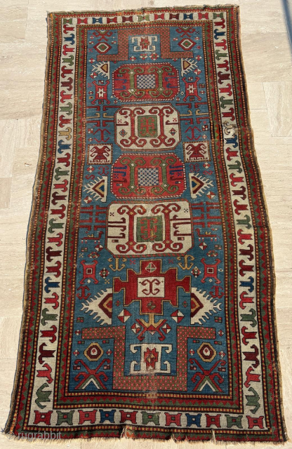 Mid 19th Century Karachop Rug. Size : 117 x 260 cm