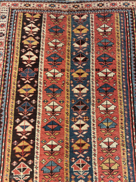 Late 19th Century Kazak Rug.Size : 146 x 180 cm