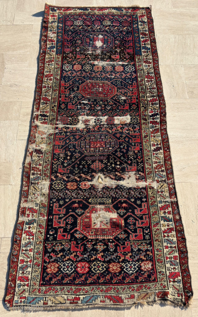 Late 19th Century Shahsevan Runner. Size: 108 x 290 cm