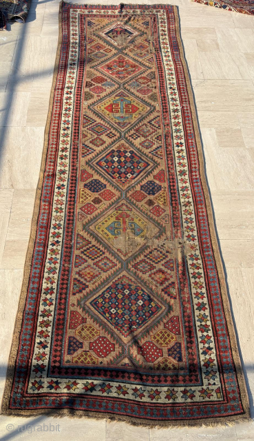 Late 19th Century Sarab Runner.Size: 113 x 373 cm