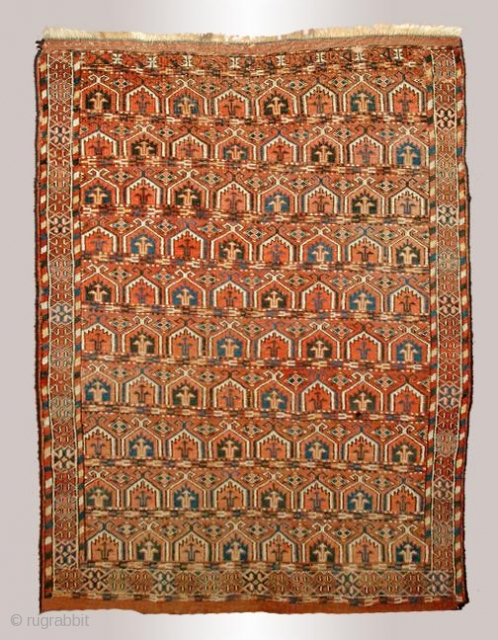 Stock #A148 | Turkoman | Circa :1870\'s | Size: 3.7 x 4.10                     