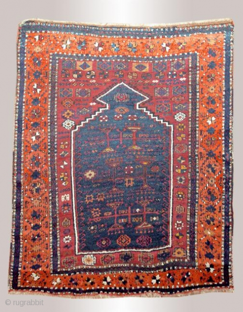 Stock #A147 | Yoruk prayer rug | Circa: 1880s | Size: 3.10 x 4.6                   