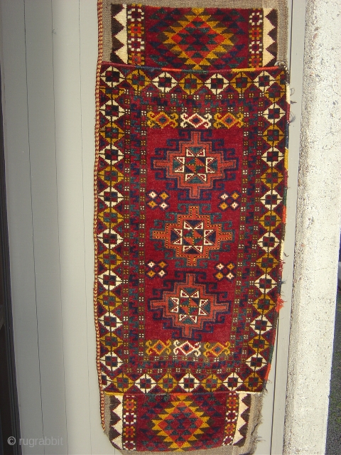 this is late 19th century uzbek  very nice color size 22x61.                     