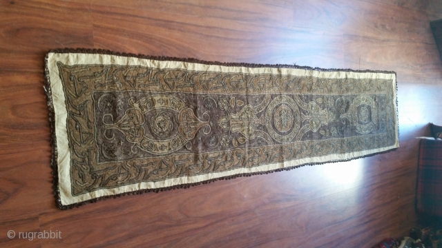 late 19th century ottoman table runner . 
  1,75 × 0,40 .                    