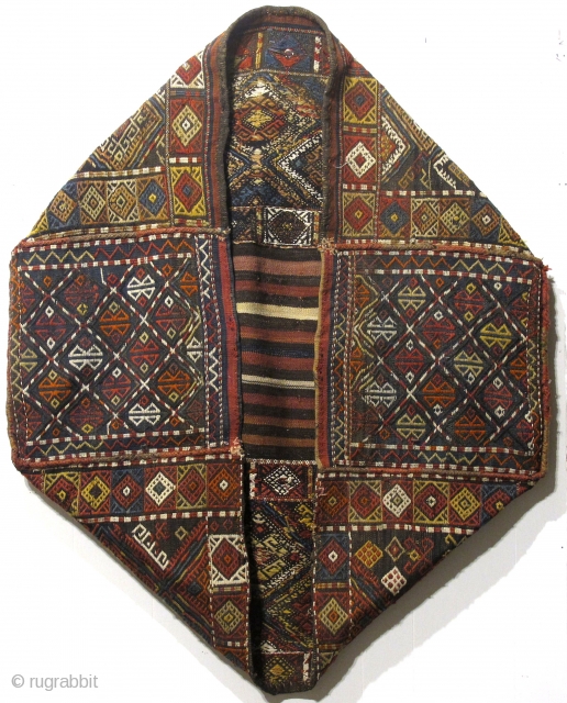 Complete Caucasian Armenian Mafrash Verneh. The Size is  1'5" by 3'5" 1'7". Inv. 119298. To see more Pics,  https://flic.kr/s/aHsjXk2MSA            