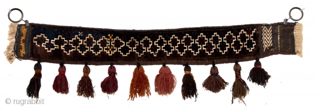 Baluch horse collar. Circa 85cm x 12cm.                          