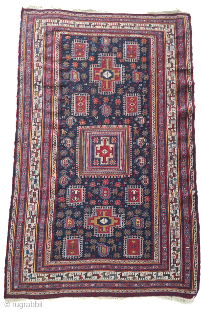 Beautiful, fine Sumakh kilim from southwest Persia (possibly Luri or Afshar?). Very fine weave. Lovely animal and paisley patterns. Good condition. Dimensions: 135 x 84 cm
Please contact me only directly:
goekay.sargin@yahoo.de