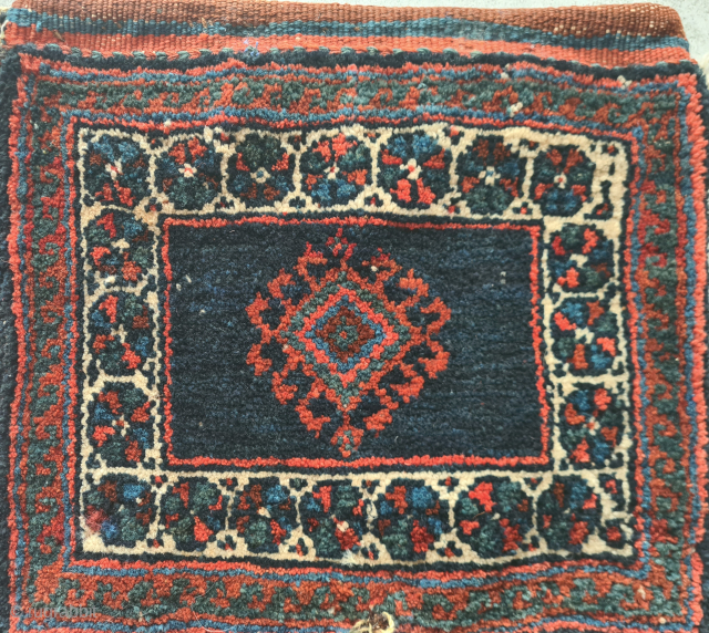 Adorable Luri or Afshar small Chanteh with lovely little details. Very good condition, full pile. Natural color. Dimensions: ~ 30x33cm.

Please contact me only directly:

goekay.sargin@yahoo.de         