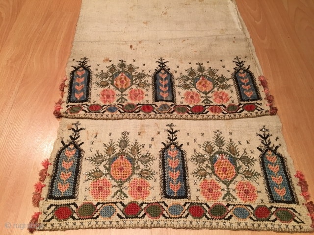 Ottoman Embroidered Peshkir / Towel 110 x 39 cm                        