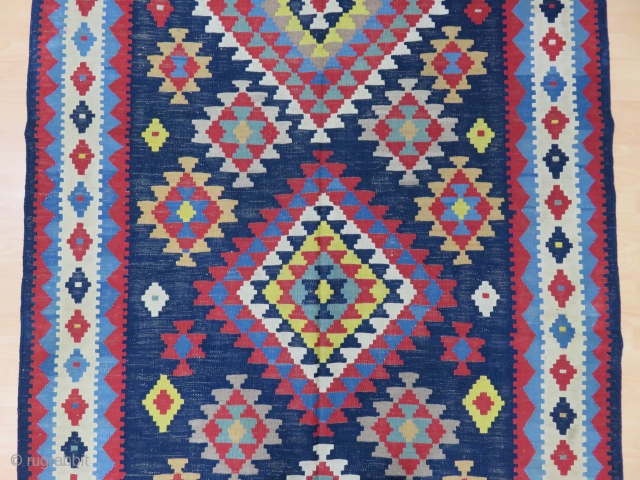 Antique Caucasian Karabagh Kilim Good Colors And Condition Size 163x295 cm / 5'4''x9'7''                    