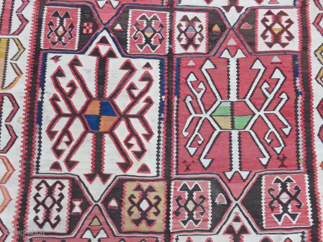 Caucasus Kuba Kilim Size 152x306 cm / 5'0''x10'1''                         