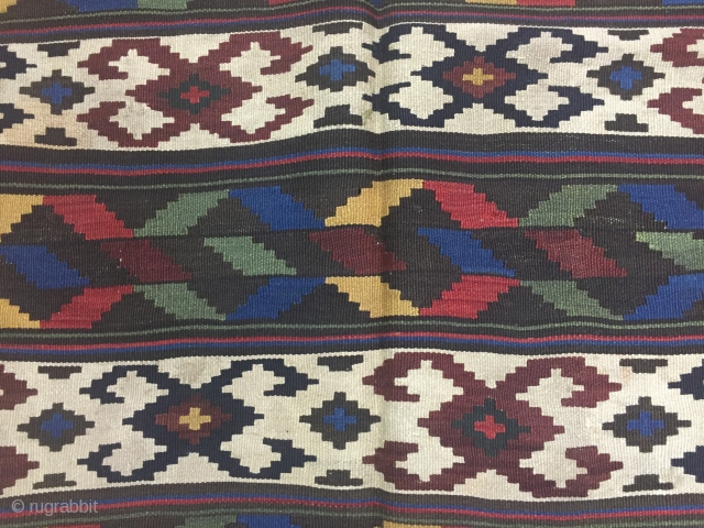 Caucasian Karabagh Kilim Size 145x168 cm / 4'8''x5'5''                         