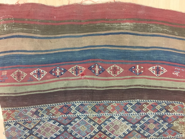 Anatolia Kurdish Kilim Size 106x185 cm / 3'5''x6'1''                         