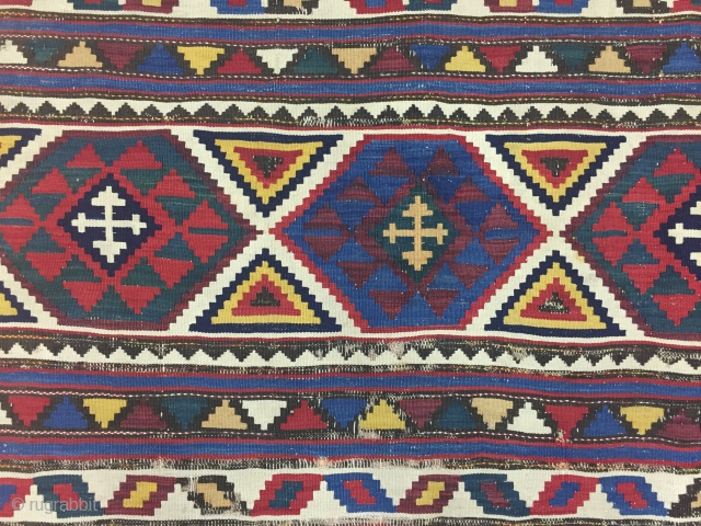 Caucasian Sirvan Kilim Size 165x245 cm / 5'5''x8'1''                         