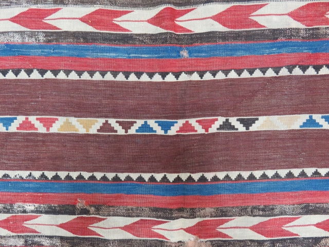 Caucasian Kilim Size 164x293 cm / 5'4''x9'7''                          