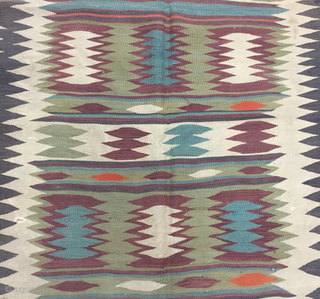 Caucasian Kilim Size 200x310 cm / 6'6''x10'2''                          