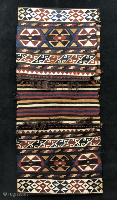 Caucasian Zakatala Saddle Bag (Heybe) Size 63x143 cm / 2'1'' x 4'7''                     