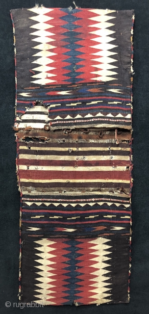 Antique Caucasian Zakatala Saddle Bag (Heybe) Size 53x134 cm / 1'8'' x 4'4''                    