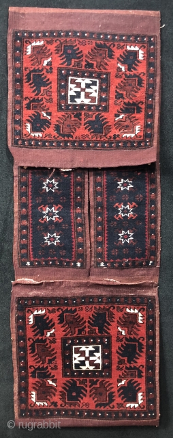 Anatolian Beautiful Condition Yağcıbedir Saddle Bag (Heybe) Size 43x123 cm / 1'5'' x 4'1''                   