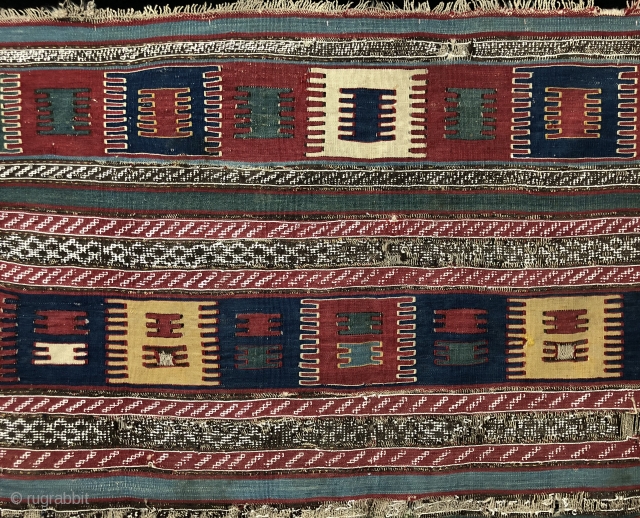 Antique Caucasian Bordjalou Kilim Size 173x256 cm / 5'7'' x 8'4''                      