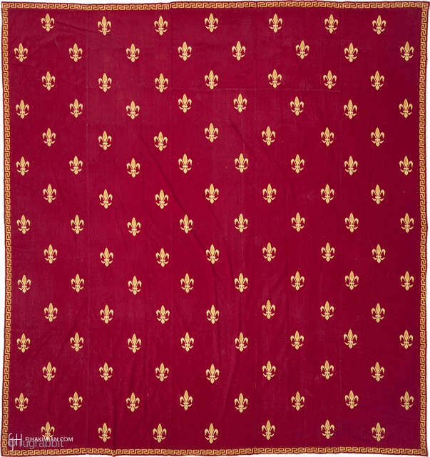 Antique French Needlepoint Rug
France ca.1860
10'9" x 9'10" (328 x 300 cm)
FJ Hakimian Reference #02020
                   