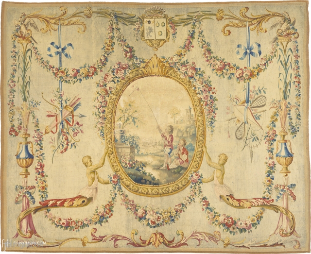 Antique French Tapestry
France ca.1770
8'0" x 6'6" (244 x 198 cm)
FJ Hakimian Reference #02327
                    