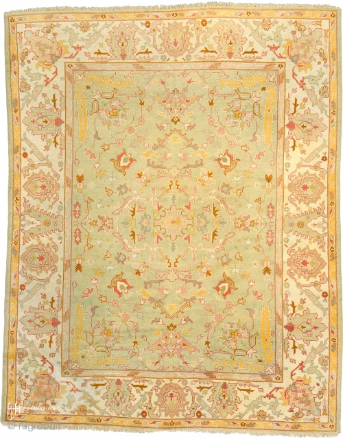 Antique Turkish Oushak Rug
Turkey ca.1900
11'0" x 8'7" (336 x 262 cm)
FJ Hakimian Reference #04137

                   