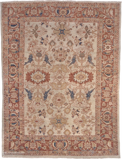 Antique Persian Ziegler Sultanabad Rug
Persia ca.1890
10'5" x 7'8" (310 x 249 cm)
FJ Hakimian Reference #06086
                  