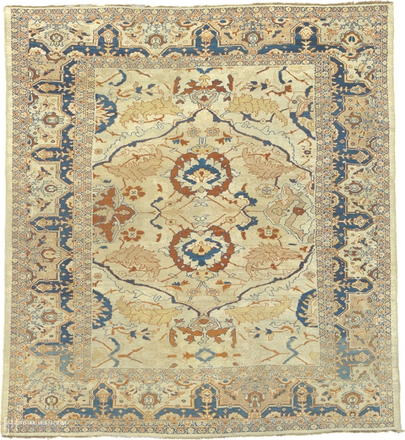 Antique Persian Ziegler Sultanabad Rug
Persia ca.1880
10'5" x 9'3" (318 x 282 cm)
FJ Hakimian Reference #06158
                  