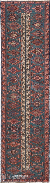 Antique Seychour Caucasian Rug
Caucasus ca.1875-1890
10'8" x 2'11" (326 x 89 cm)
FJ Hakimian Reference #11226
                   