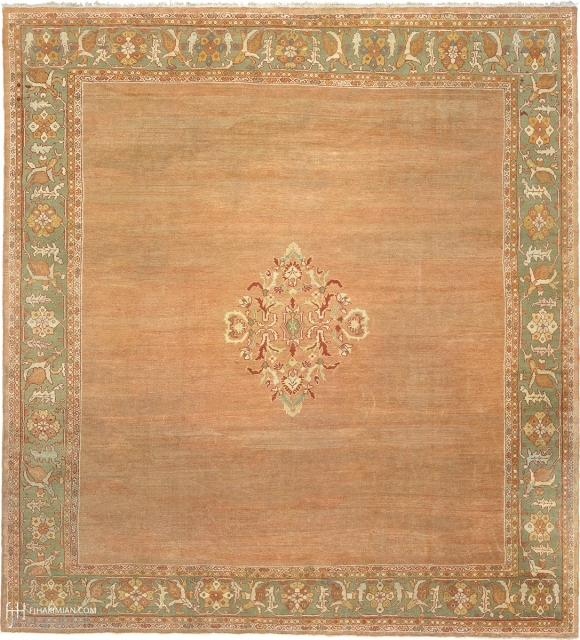 Antique Persian Ziegler Sultanabad Rug
Persia ca.1890
11'5" x 10'2" (348 x 310 cm)
FJ Hakimian Reference #06145
                  