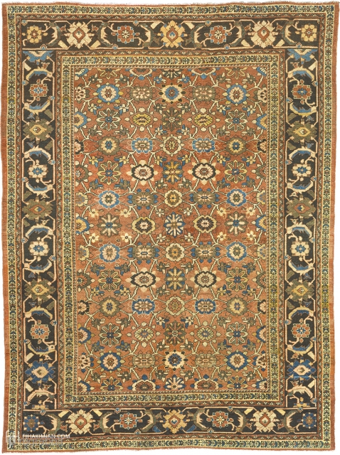 Antique Persian Mahal Rug
Persia ca.1890
11'11" x 8'11" (364 x 272 cm)
FJ Hakimian Reference #06151
                   