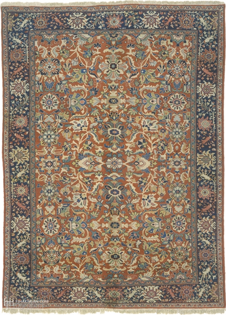 Antique Persian Mahal Rug
Persia ca.1920
12'4" x 8'11" (376 x 272 cm)
FJ Hakimian Reference #06131
                   